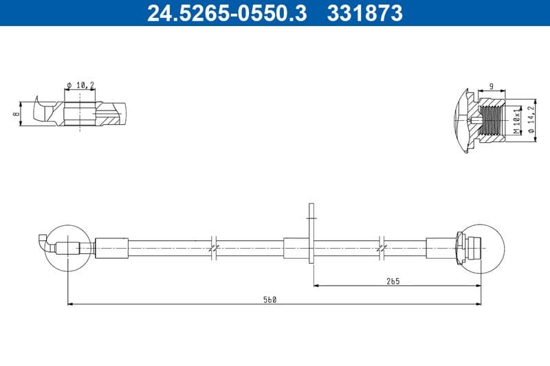 Furtun frana ATE 24.5265-0550.3