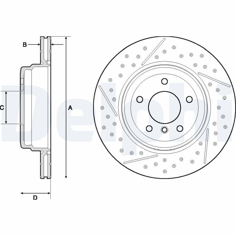 Disc frana DELPHI BG4714C