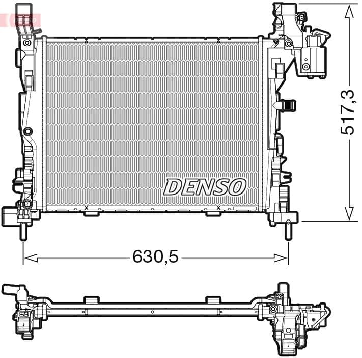 Radiator, racire motor DENSO DRM23062