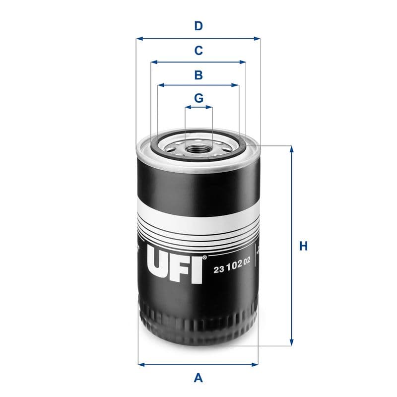 Filtru ulei UFI 23.102.02