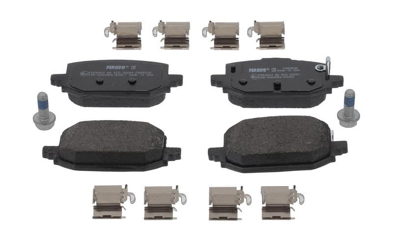set placute frana,frana disc FERODO PREMIER ECO FRICTION FDB5535