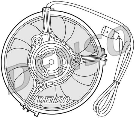 Ventilator, radiator DENSO DER02001