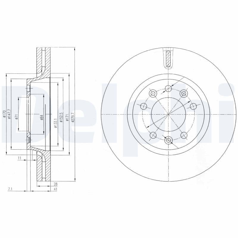 Disc frana DELPHI BG4084