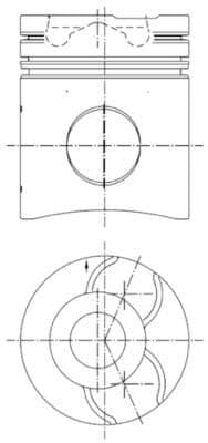 Piston KOLBENSCHMIDT 99750600
