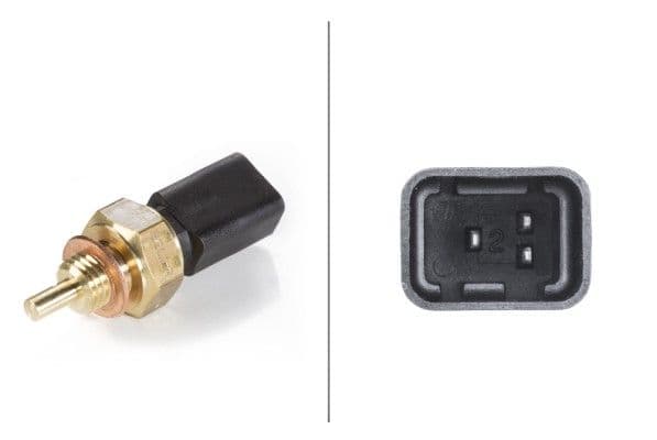 senzor,temperatura lichid de racire HELLA 6PT 009 107-131