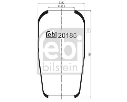 Burduf, suspensie pneumatica FEBI BILSTEIN 20185