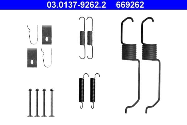 Set accesorii, sabot de frana ATE 03.0137-9262.2