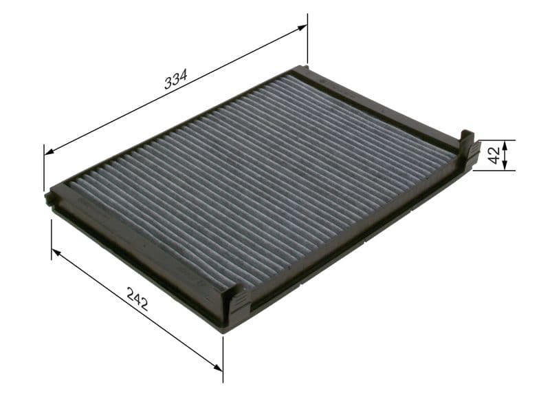Filtru, aer habitaclu BOSCH 1 987 435 563