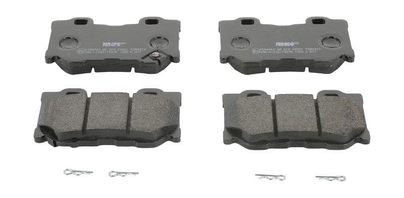 set placute frana,frana disc FERODO PREMIER ECO FRICTION FDB4312