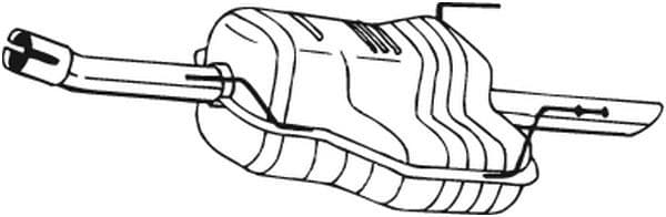 Toba esapament finala BOSAL 185-167