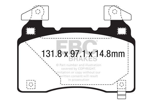 set placute frana,frana disc EBC Brakes DP43028R