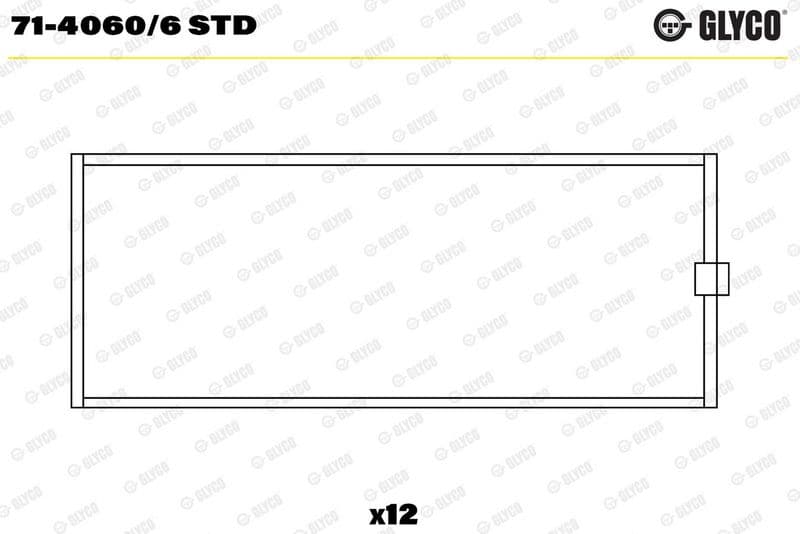 Cuzinet bielă GLYCO 71-4060/6 STD