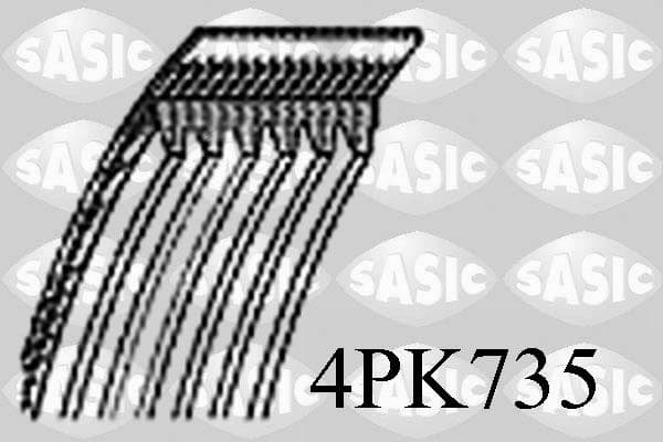 Curea transmisie cu caneluri SASIC 4PK735