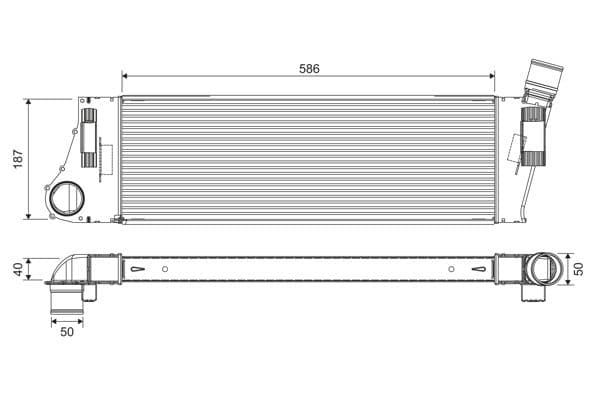 Intercooler, compresor VALEO 818727
