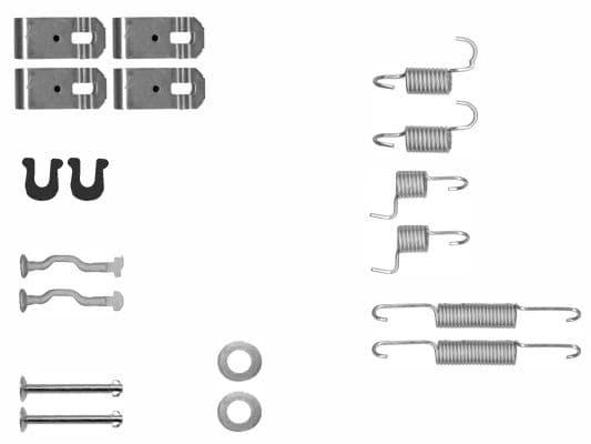 set accesorii, saboti frana parcare TEXTAR 97048800
