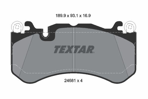 set placute frana,frana disc TEXTAR 2468101