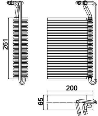 Evaporator, aer conditionat MAHLE BEHR *** PREMIUM LINE *** AE 84 000P
