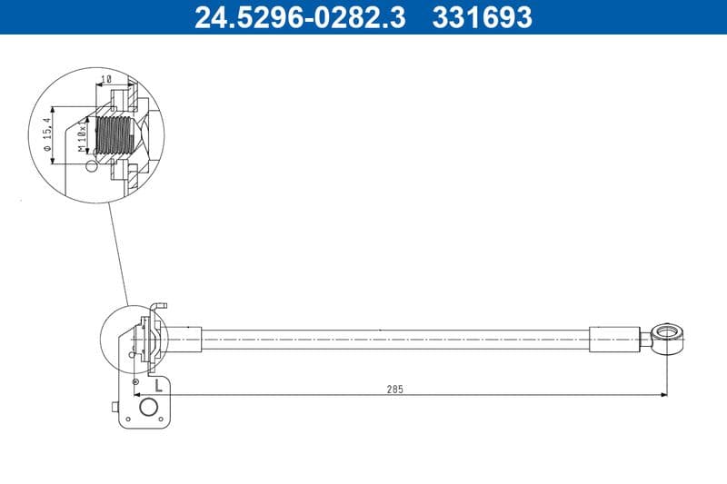Furtun frana ATE 24.5296-0282.3