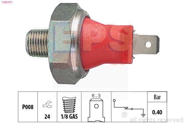 Senzor presiune ulei EPS Made in Italy - OE Equivalent 1.800.017