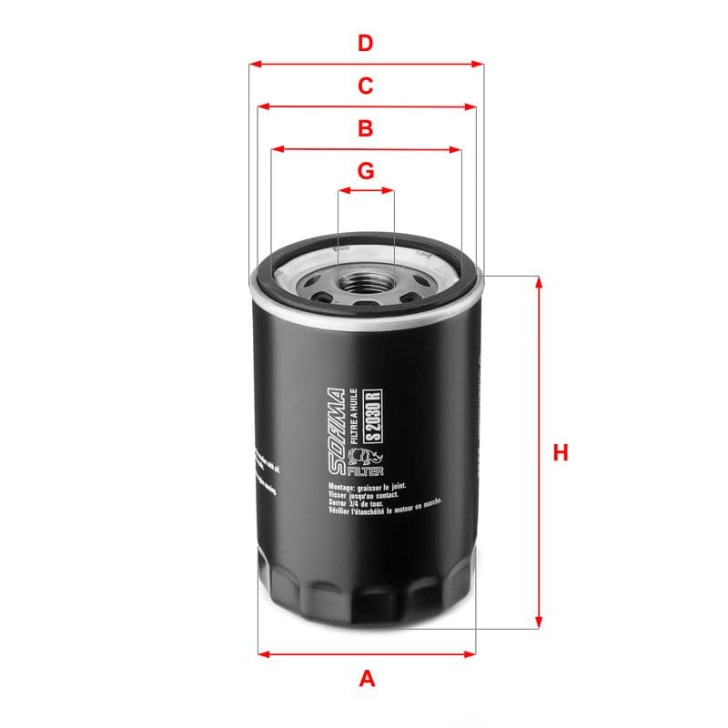 Filtru ulei SOFIMA S 2030 R