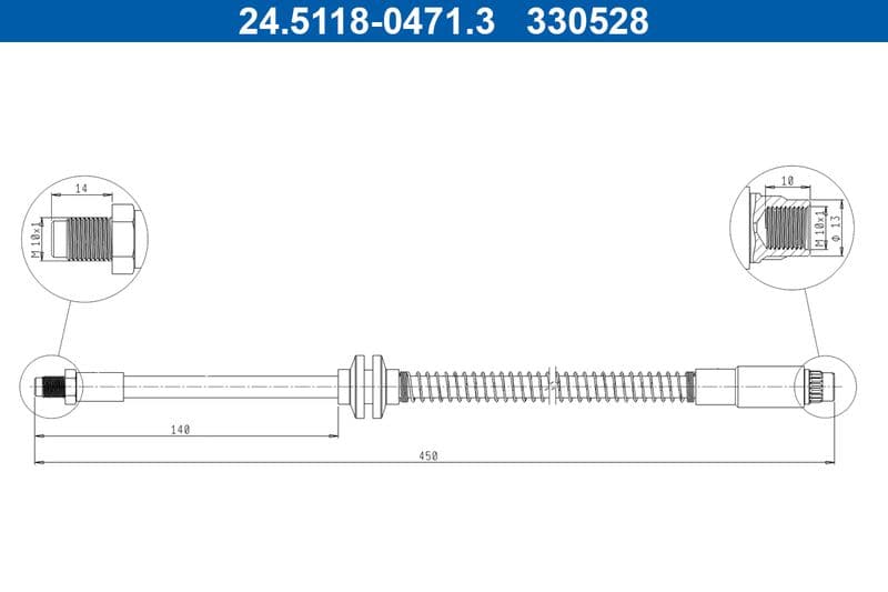 Furtun frana ATE 24.5118-0471.3