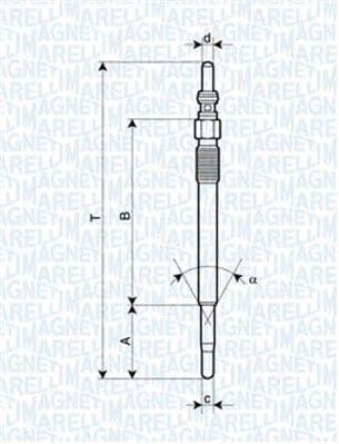 Bujie incandescenta MAGNETI MARELLI 062900029304