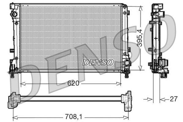 Radiator, racire motor DENSO DRM09163