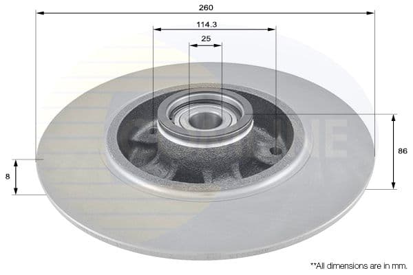 Disc frana COMLINE ADC3015