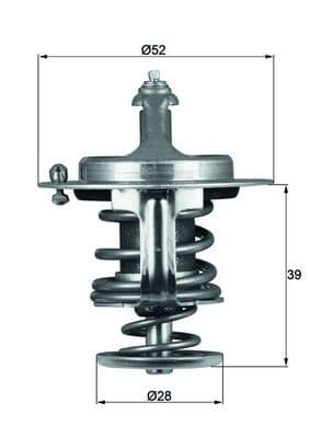 termostat,lichid racire MAHLE BEHR TX 71 82D