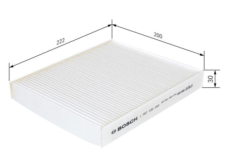 Filtru, aer habitaclu BOSCH 1 987 432 053