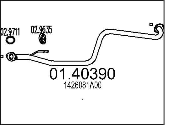 Racord evacuare MTS 01.40390