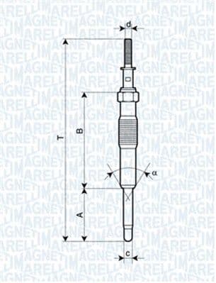 Bujie incandescenta MAGNETI MARELLI 062900034304