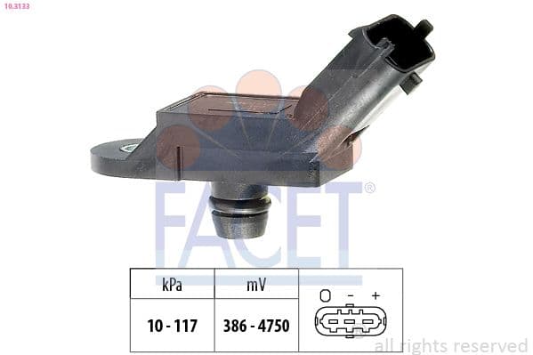 senzor presiune aer FACET Made in Italy - OE Equivalent 10.3133