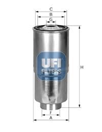 filtru combustibil UFI 24.380.00