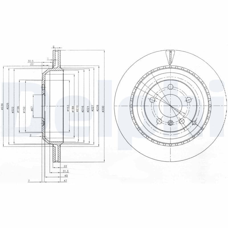 Disc frana DELPHI BG4030