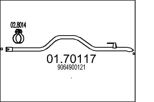 Racord evacuare MTS 01.70117