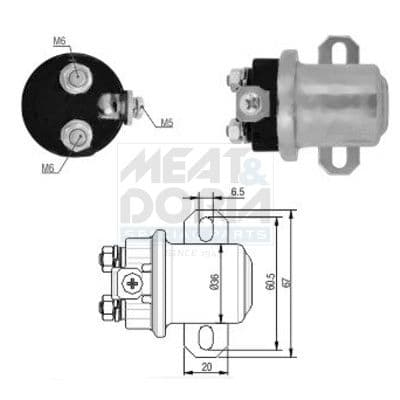Solenoid, electromotor MEAT & DORIA 46184