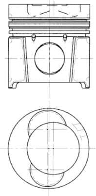 Piston KOLBENSCHMIDT 94416600