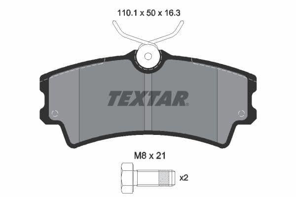 set placute frana,frana disc TEXTAR 2430201