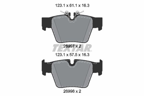 set placute frana,frana disc TEXTAR Q+ 2699701