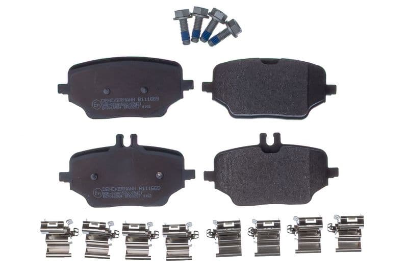 set placute frana,frana disc DENCKERMANN B111669