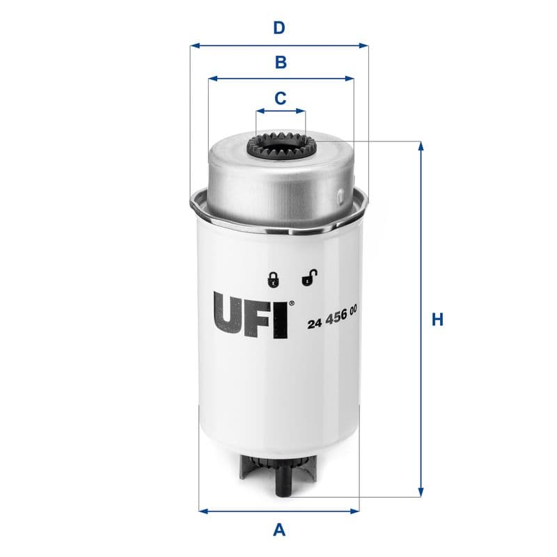 filtru combustibil UFI 24.456.00