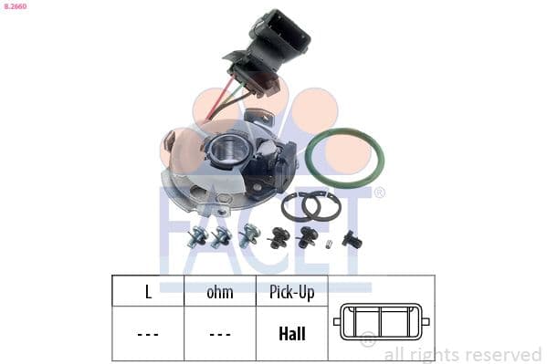 senzor,impulsuri aprindere FACET Made in Italy - OE Equivalent 8.2660