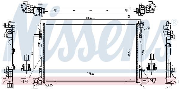 Radiator, racire motor NISSENS 606411