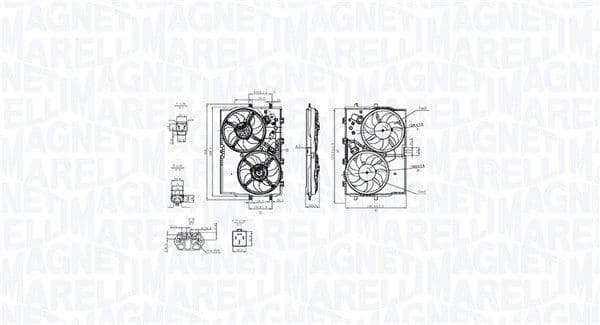 Ventilator, radiator MAGNETI MARELLI 069422853010