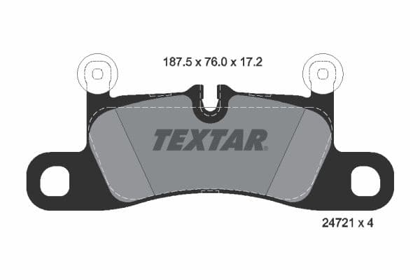 set placute frana,frana disc TEXTAR 2472101