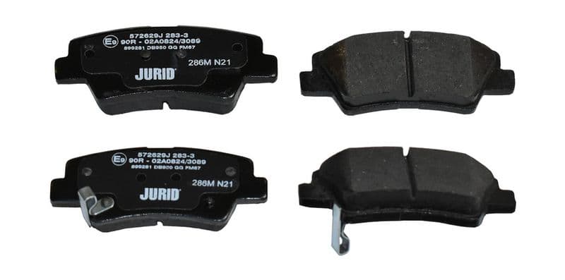 set placute frana,frana disc JURID 572629J