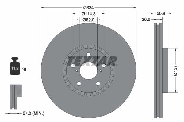 Disc frana TEXTAR 92147900