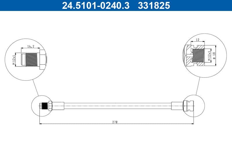 Furtun frana ATE 24.5101-0240.3