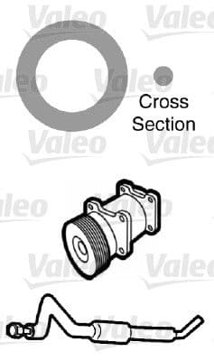 garnitura,conducta lichid de racire VALEO 509756